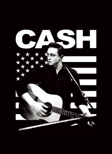 Johnny Cash American Guitar Magnet