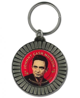 Johnny Cash Museum Poker Chip Keychain
