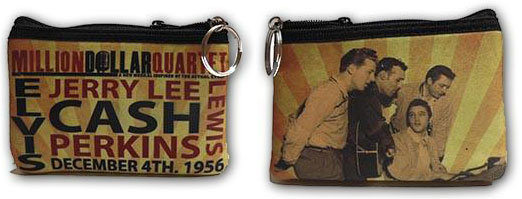 Million Dollar Quartet Sepia Keychain Coin Purse | Johnny Cash