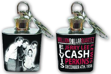 Million Dollar Quartet Flask Keychain | Johnny Cash