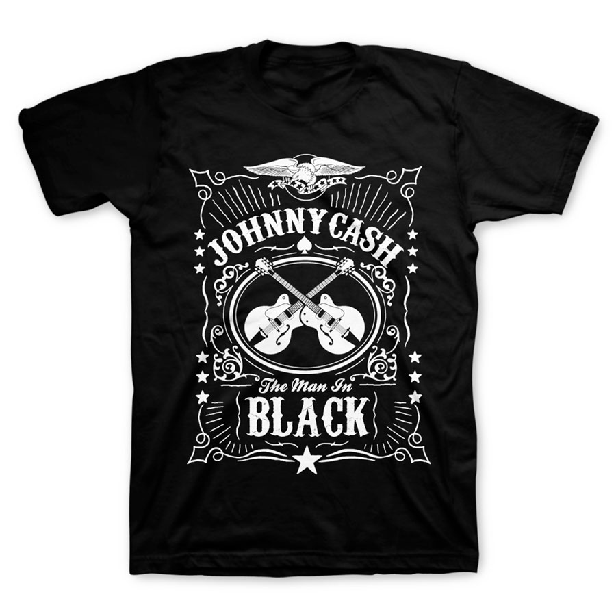 Johnny Cash MIB Label T-shirt
