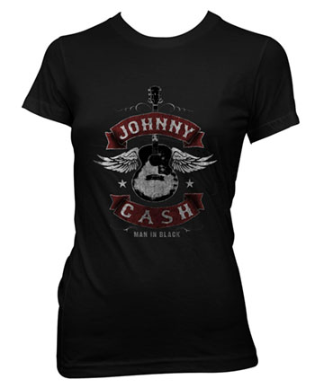 Johnny Cash Winged Guitar Tee
