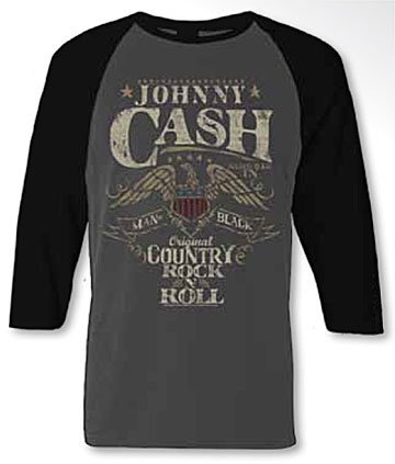 Johnny Cash Country R&R Raglan