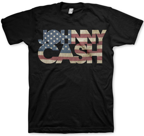 Johnny Cash Flag T-shirt