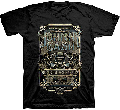 Johnny Cash Guitar Pick Rebel T-shirt