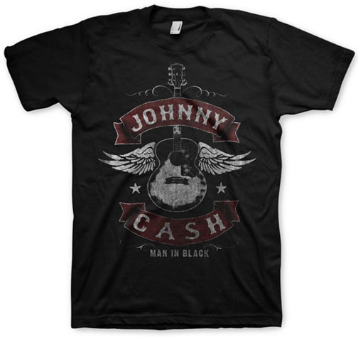 Johnny Cash Winged Guitar T-shirt
