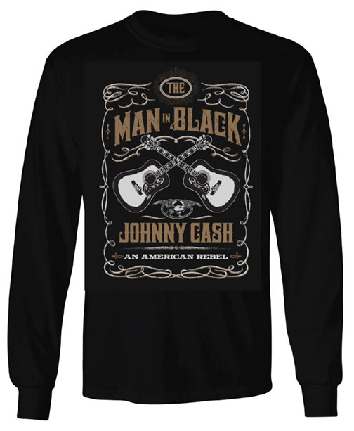 Johnny Cash The MIB Guitars Long Sleeve T