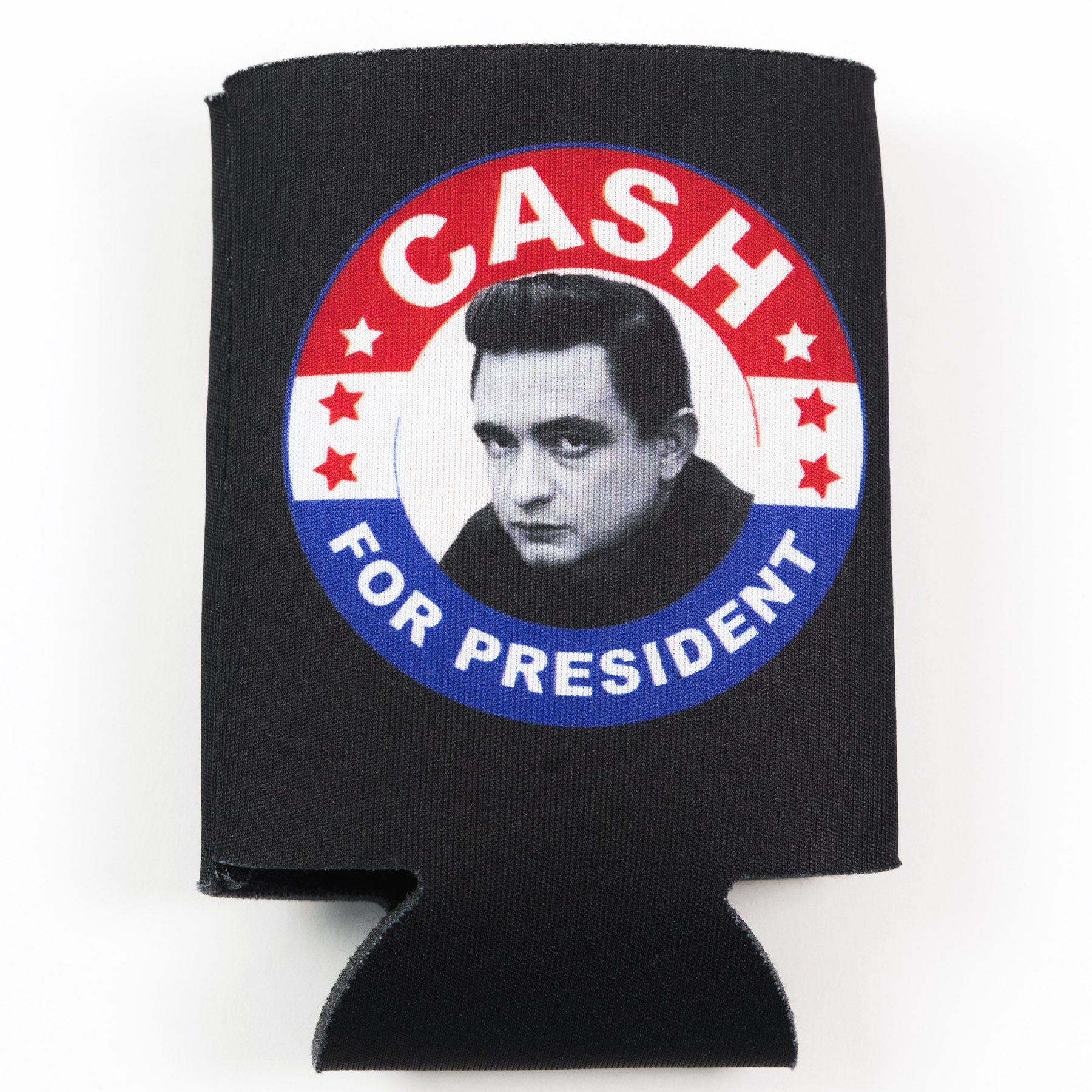 Johnny Cash for President Koozie