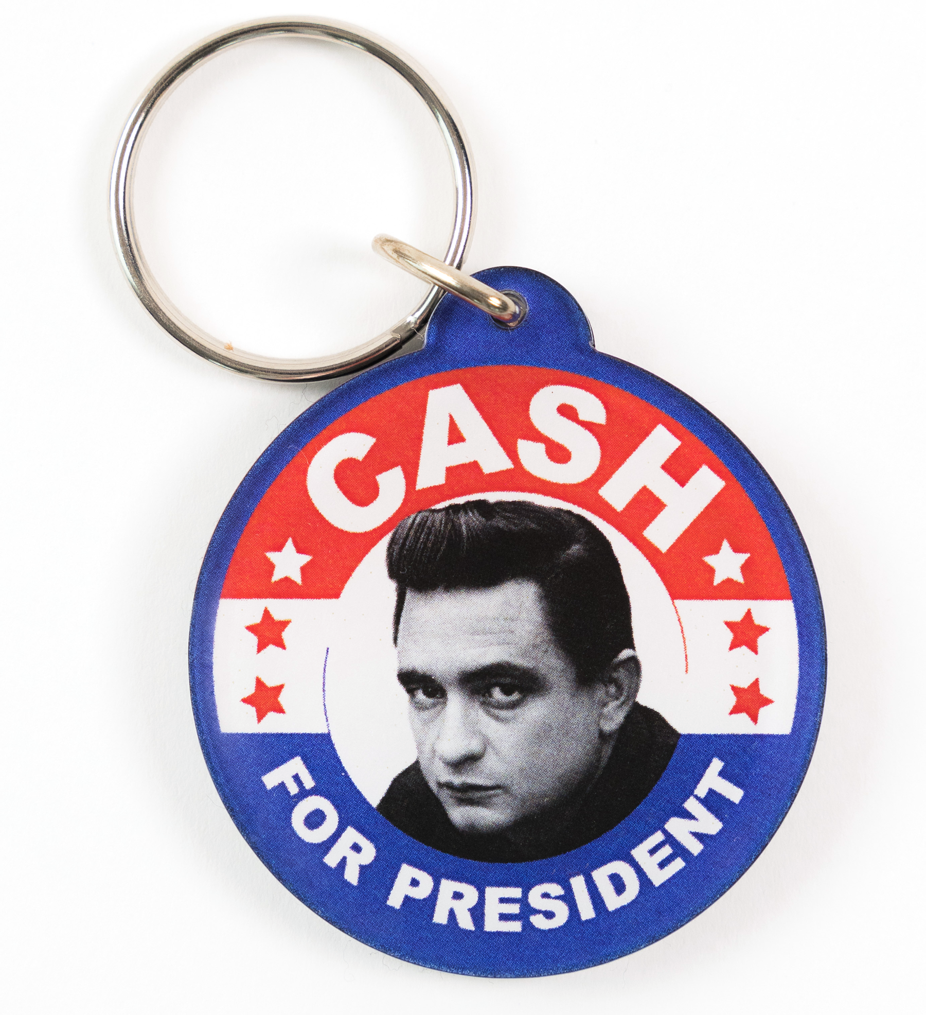 Johnny Cash for President Keychain