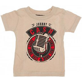 Johnny Cash Daddy Sang Bass Kid's Tee in Khaki