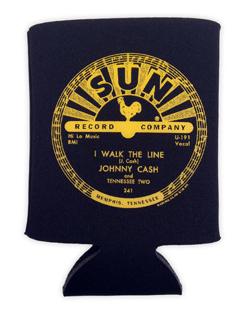 Johnny Cash Sun I Walk The Line Pocket Can Cooler